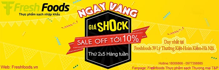 Freshfoods triển khai Ngày vàng