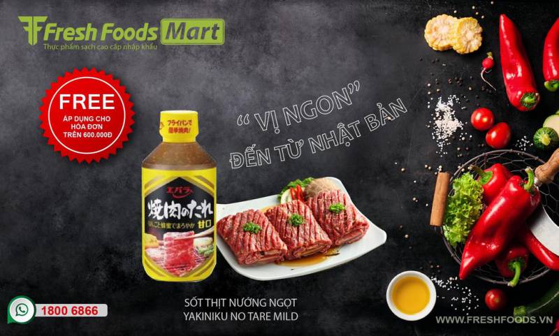 NƯỚC SỐT THỊT NƯỚNG YAKINIKU NO TARE MILD – VỊ NGON ĐẾN TỪ NHẬT BẢN.