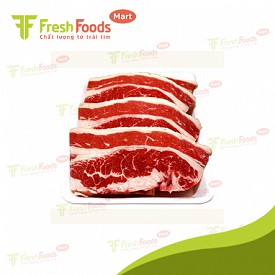 Ba chỉ bò Mỹ đông lạnh cắt miếng T&P FreshFoods 500g