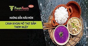 Hướng dẫn nấu món canh khoai mỡ thịt bằm thơm ngậy