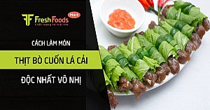 Cách làm món thịt bò cuốn lá cải độc nhất vô nhị