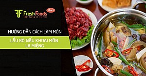 Hướng dẫn cách làm món lẩu bò nấu khoai môn lạ miệng