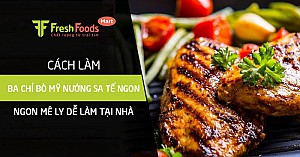 Cách làm ba chỉ bò Mỹ nướng sa tế ngon mê ly dễ làm tại nhà