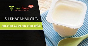 Sự khác nhau giữa sữa chua ăn và sữa chua uống