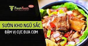 Cách làm món sườn kho ngũ sắc đậm vị cực đưa cơm