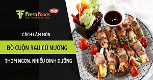 Cách làm bò cuộn rau củ nướng thơm lừng