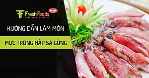 Hướng dẫn làm món mực trứng hấp sả gừng