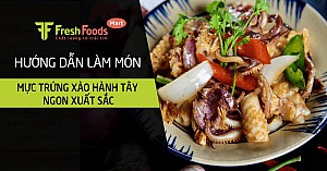 Hướng dẫn làm món mực trứng xào hành tây ngon xuất sắc