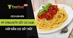 Cách làm mỳ spaghetti sốt cà chua hấp dẫn cực bắt mắt